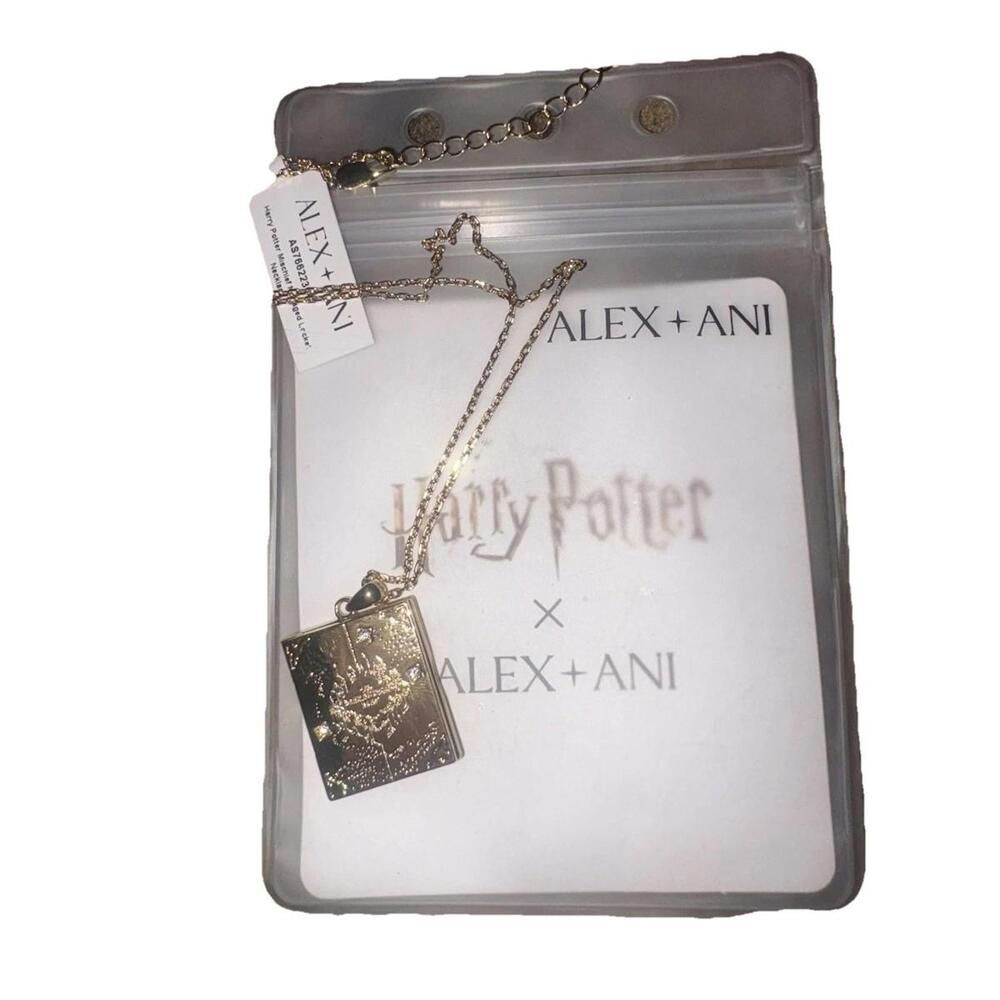 NEW Alex and Ani ⚯ ͛ Harry Potter Necklace Marauder’s Map Mischief Managed